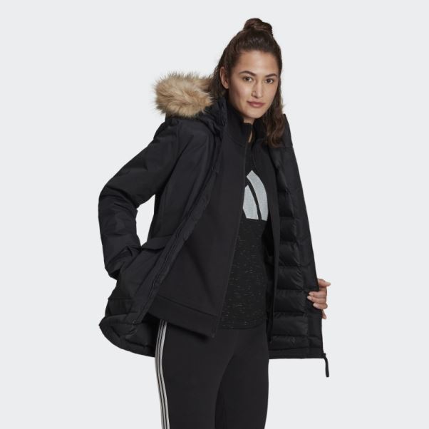 Parka à Capuche Utilitas Noir Adidas