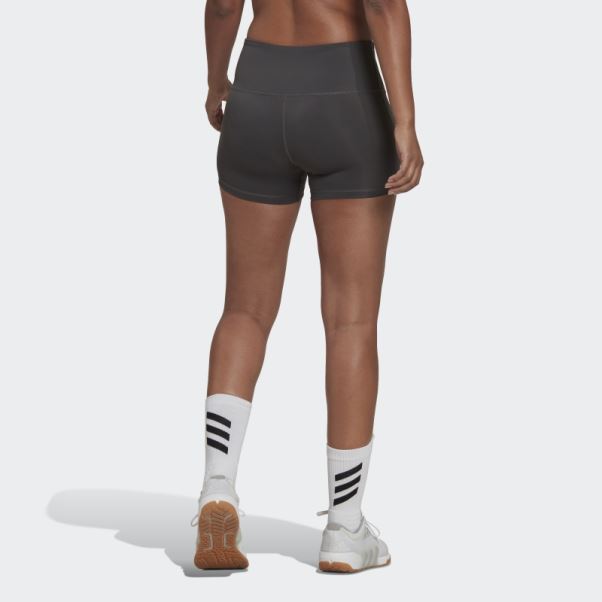 Short 4 Pouces Adidas Gris Foncé