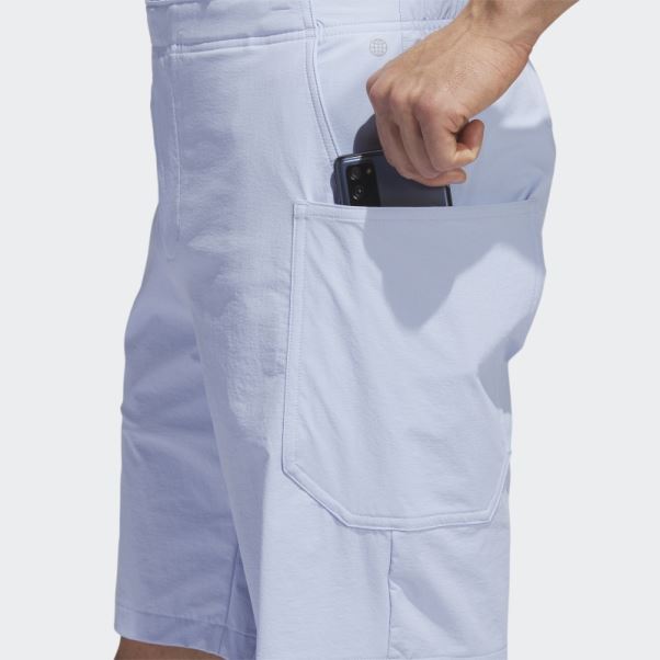 Adidas Bleu Aube Adicross Golf Shorts