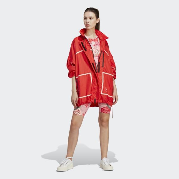 Veste Compressible Truenature Adidas By Stella Mccartney Rouge