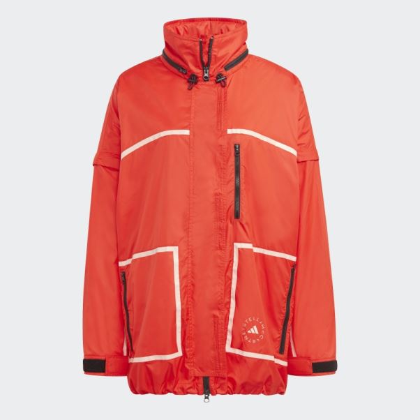 Veste Compressible Truenature Adidas By Stella Mccartney Rouge