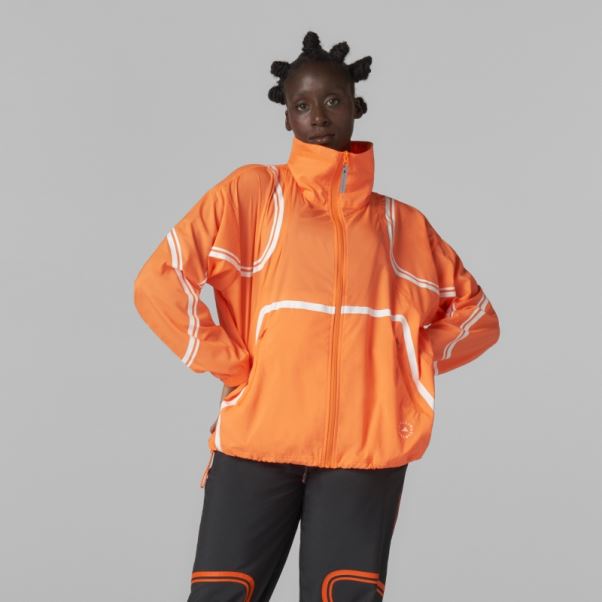 Adidas By Stella Mccartney Veste Tissée Truepace App Orange Fashion