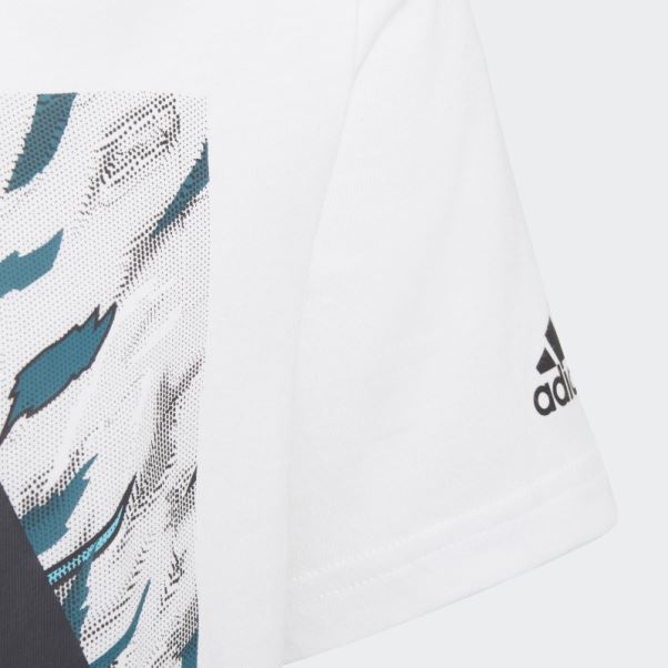 T-shirt Graphique Adidas Water Tiger Blanc