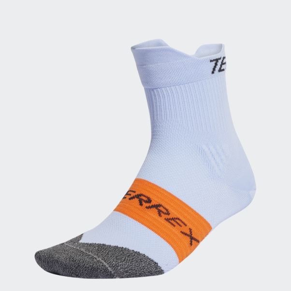 Terrex Heat.rdy Trail Running Agravic Crew Chaussettes Bleu Aube Adidas