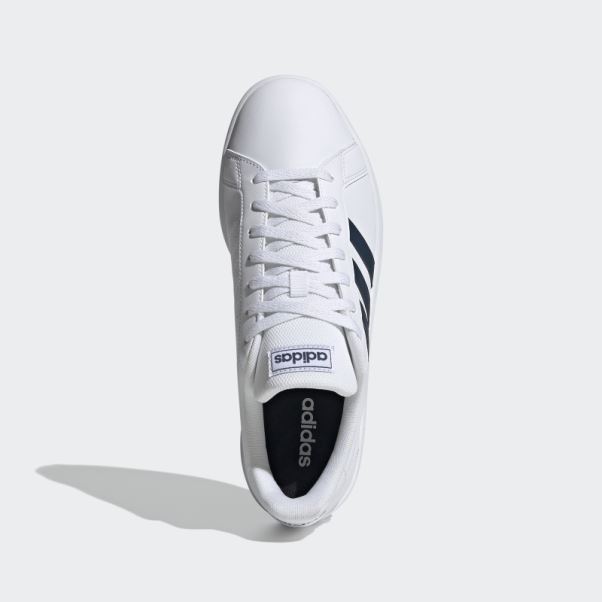 Chaussure Adidas Grand Court Base Bleu Marine