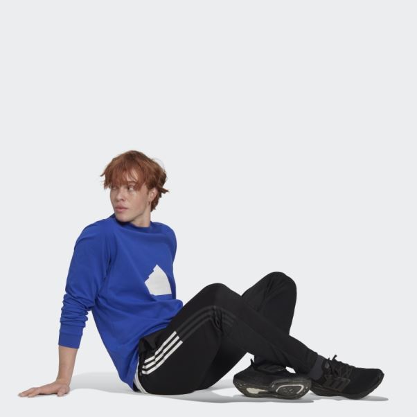 Haut Adidas Bleu à Manches Longues
