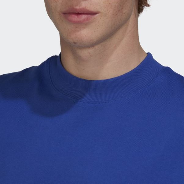 Haut Adidas Bleu à Manches Longues