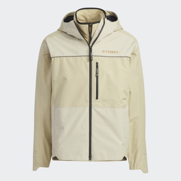 Veste Adidas Utilitas 3 En 1 Beige Ton