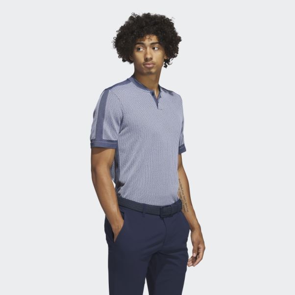 Polo De Golf Adidas Ultimate365 Tour Texturé Primeknit Blanc