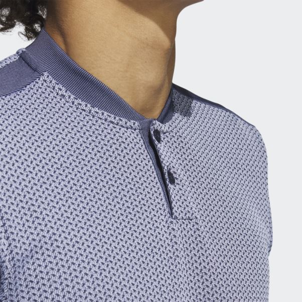 Polo De Golf Adidas Ultimate365 Tour Texturé Primeknit Blanc