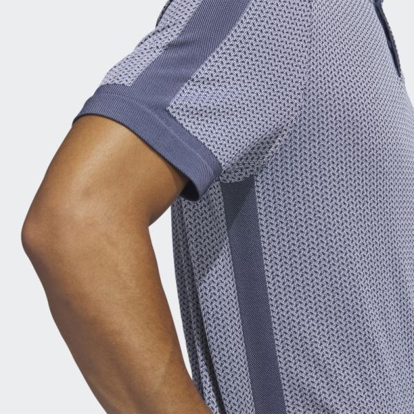 Polo De Golf Adidas Ultimate365 Tour Texturé Primeknit Blanc