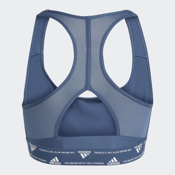 Soutien-gorge à Maintien Moyen Adidas Powerreact Training Acier