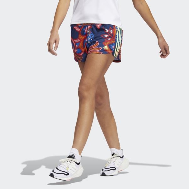 Mystery Blue Farm Rio Pacer 3-stripes Knit Shorts Adidas