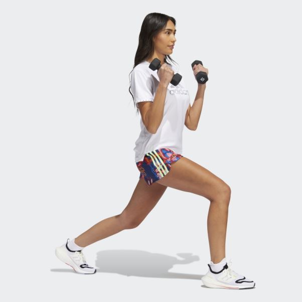 Mystery Blue Farm Rio Pacer 3-stripes Knit Shorts Adidas