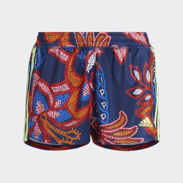 Mystery Blue Farm Rio Pacer 3-stripes Knit Shorts Adidas