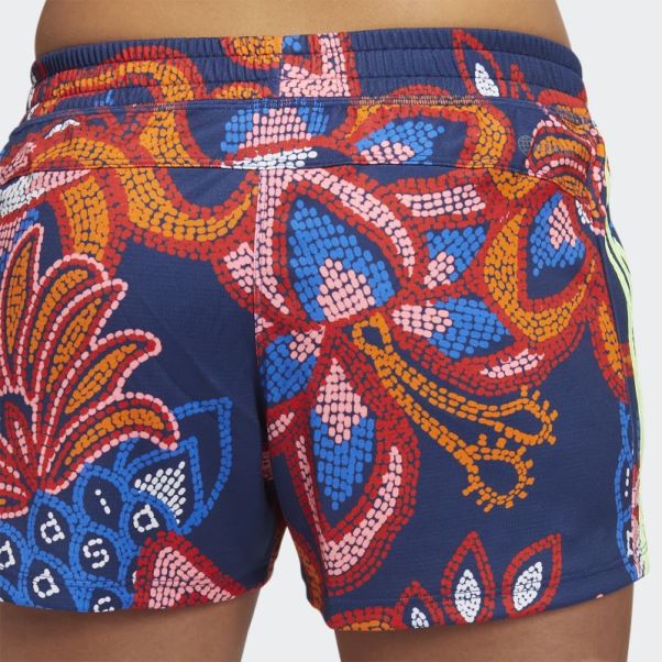 Mystery Blue Farm Rio Pacer 3-stripes Knit Shorts Adidas