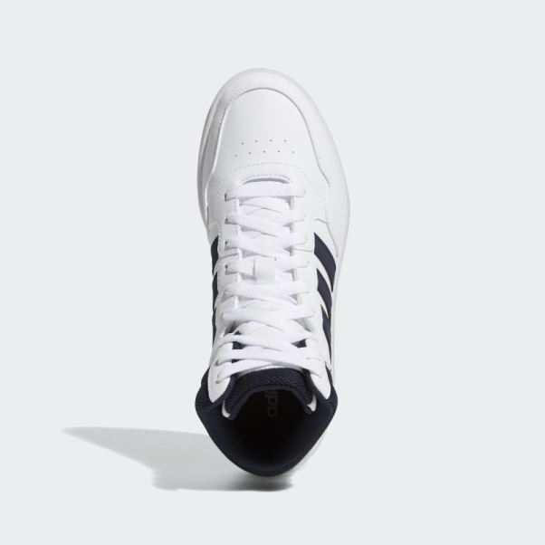 Hoops 3.0 Mid Chaussures Classiques Blanc Adidas