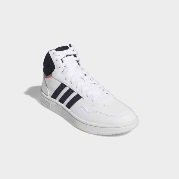 Hoops 3.0 Mid Chaussures Classiques Blanc Adidas