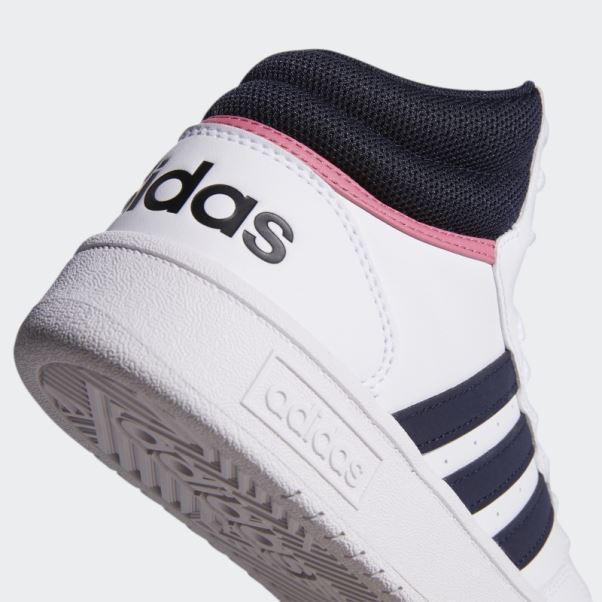 Hoops 3.0 Mid Chaussures Classiques Blanc Adidas