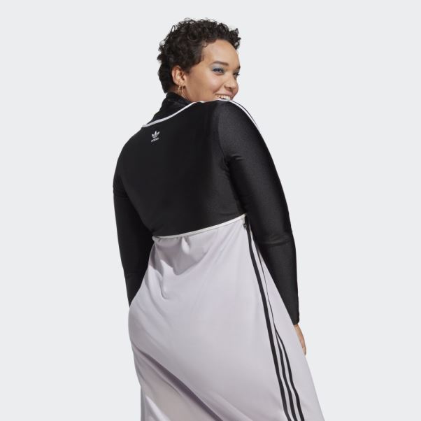 Body Manches Longues (taille Plus) Adidas Noir
