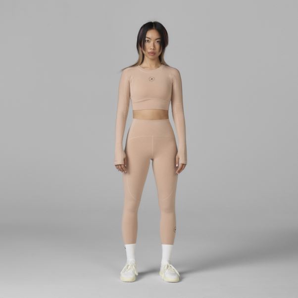 Adidas By Stella Mccartney 7/8 Yoga Leggings Cendre Perle Chaud