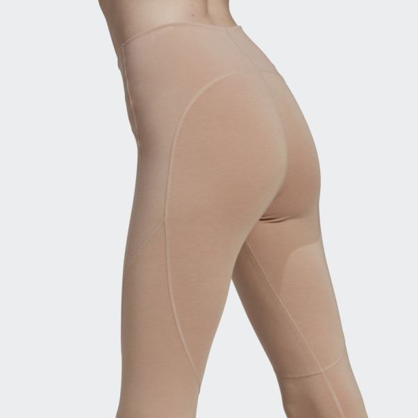Adidas By Stella Mccartney 7/8 Yoga Leggings Cendre Perle Chaud