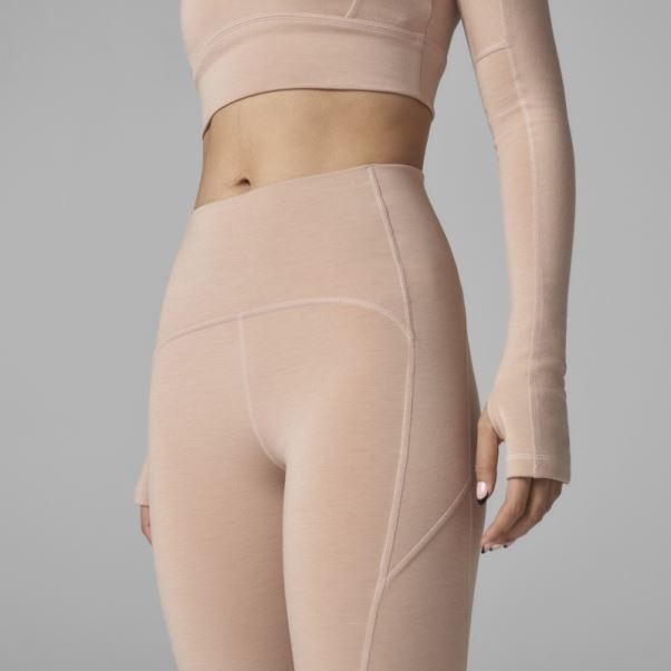 Adidas By Stella Mccartney 7/8 Yoga Leggings Cendre Perle Chaud