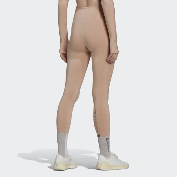 Adidas By Stella Mccartney 7/8 Yoga Leggings Cendre Perle Chaud