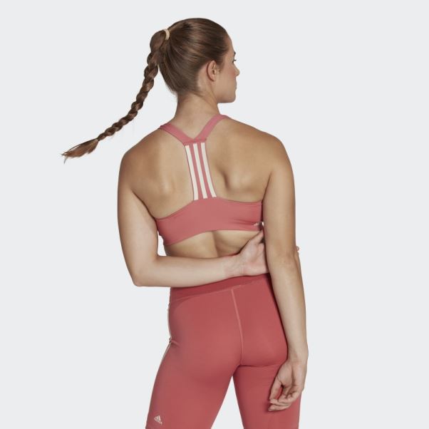Soutien-gorge à Maintien Moyen Powerimpact Training Rouge Adidas