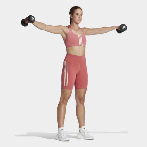 Soutien-gorge à Maintien Moyen Powerimpact Training Rouge Adidas