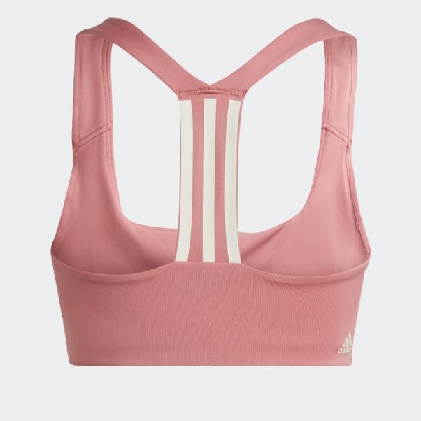Soutien-gorge à Maintien Moyen Powerimpact Training Rouge Adidas