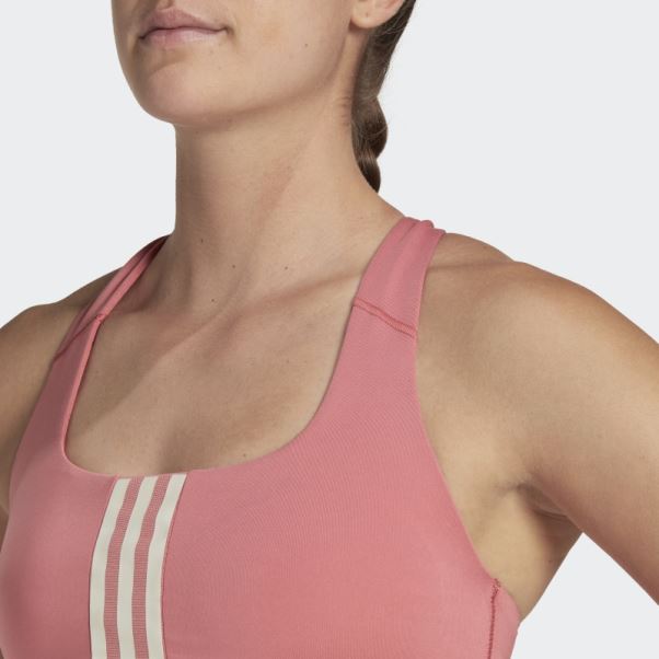 Soutien-gorge à Maintien Moyen Powerimpact Training Rouge Adidas