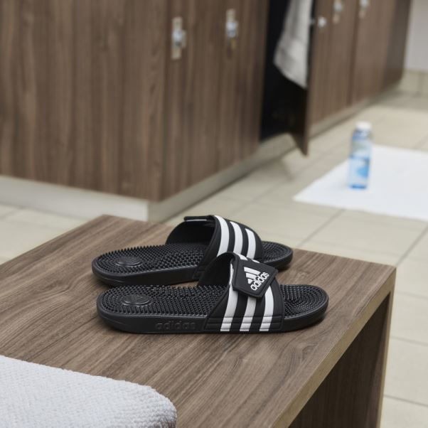 Adidas Claquettes Adissage Blanc