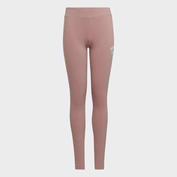 Future Icons Legging En Coton à 3 Bandes Mauve Adidas