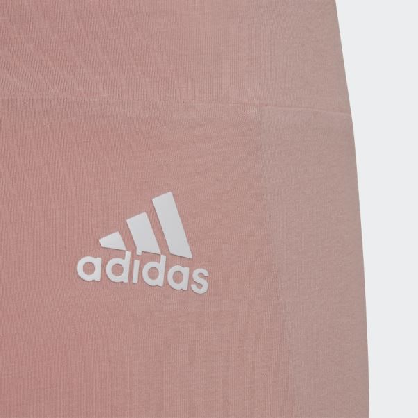 Future Icons Legging En Coton à 3 Bandes Mauve Adidas