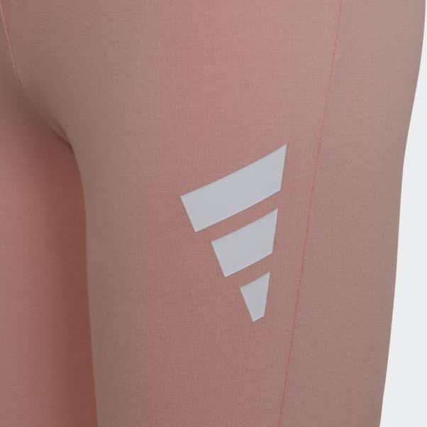 Future Icons Legging En Coton à 3 Bandes Mauve Adidas