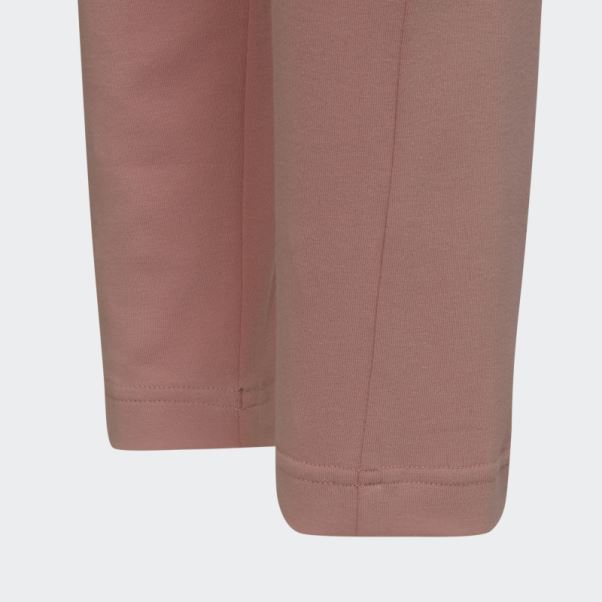 Future Icons Legging En Coton à 3 Bandes Mauve Adidas
