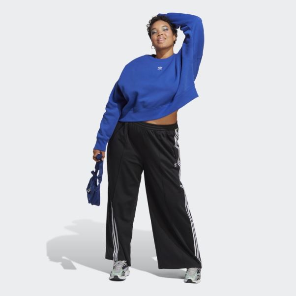 Sweat Adicolor Essentials Crew (grande Taille) Bleu Adidas