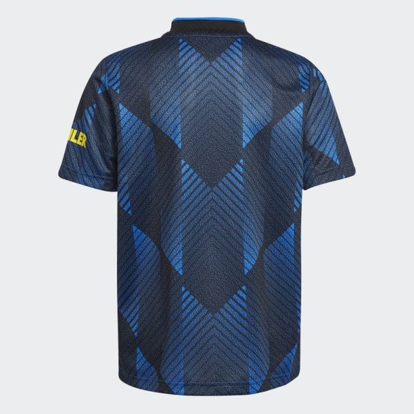 Maillot Adidas Manchester United 21/22 Third Bleu Brillant