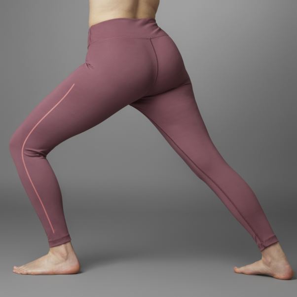 Authentique Balance Yoga 7/8 Leggings (taille Plus) Bordeaux Adidas
