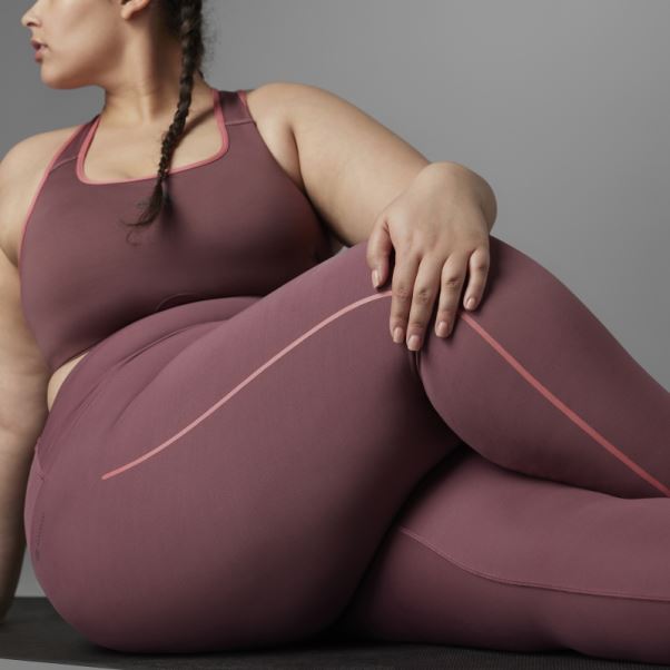 Authentique Balance Yoga 7/8 Leggings (taille Plus) Bordeaux Adidas
