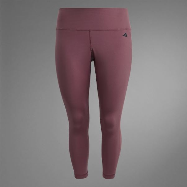 Authentique Balance Yoga 7/8 Leggings (taille Plus) Bordeaux Adidas