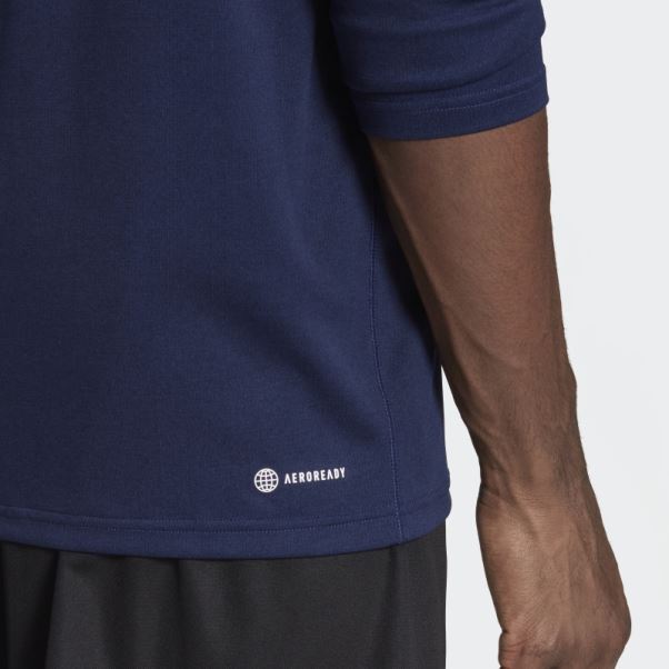 Train Essentials Entraînement Saisonnier 1/4-zip T-shirt à Manches Longues Adidas Bleu Foncé