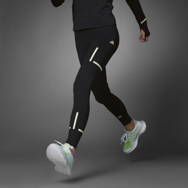 Legging De Running Adidas Fast Impact Reflect At Night X-city Noir