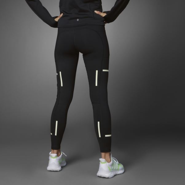 Legging De Running Adidas Fast Impact Reflect At Night X-city Noir