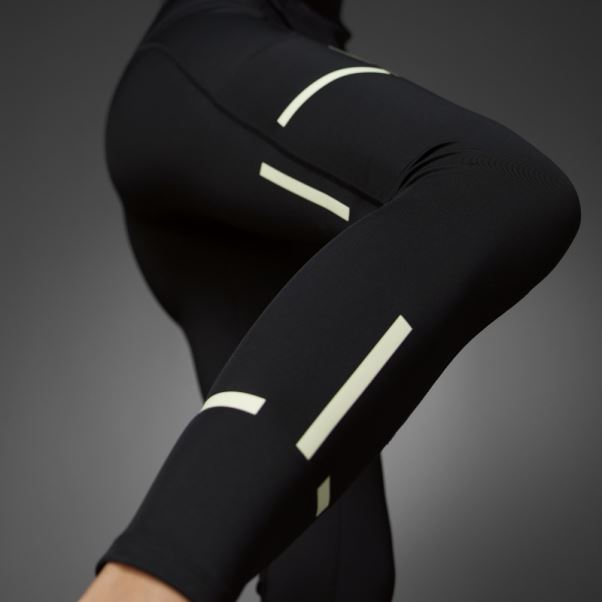 Legging De Running Adidas Fast Impact Reflect At Night X-city Noir