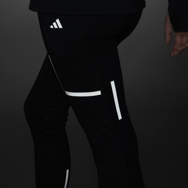 Fast Impact Reflect At Night X-City Leggings De Course Longs Noirs Adidas