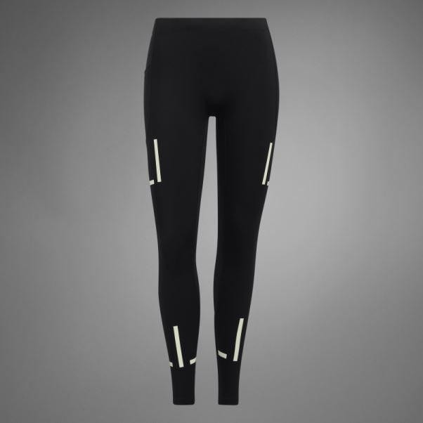 Fast Impact Reflect At Night X-City Leggings De Course Longs Noirs Adidas