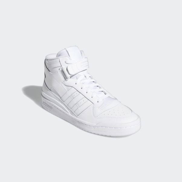 Forum Mid Chaussures Adidas Blanc