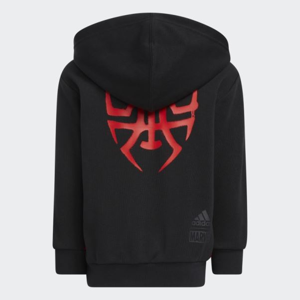 Donovan Mitchell X Marvel's Miles Morales Sweat à Capuche Noir Adidas
